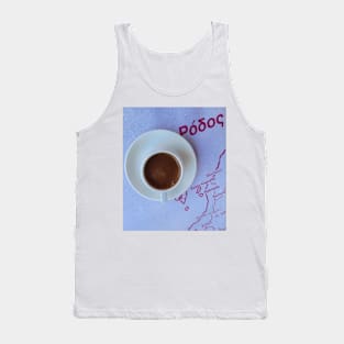 Coffee in Rhodes - always tastes great Tank Top